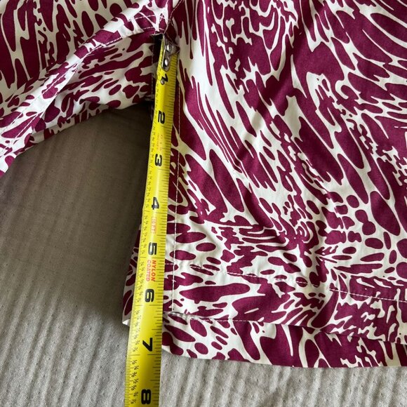 Onia Swim Trunks Men's L - Like New - Unique Magenta and White Print Pattern - Picture 4 of 5
